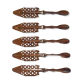 5 stainless steel absinthe spoons