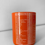 Vintage plastic pencil pot 80s