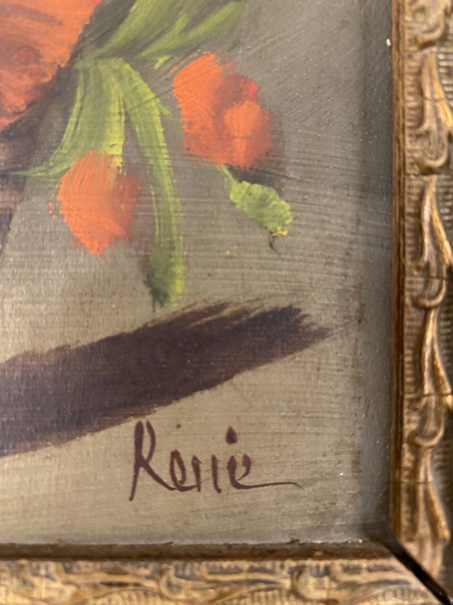 Nature morte aux fleurs sauvages, signée, milieu XX siècle