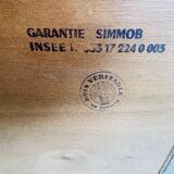 Large vintage chest of drawers with 4 drawers, Scandinavian style, circa 60's