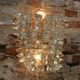 Mid-Century Modern Murano Glass Sconces with Brass, Rostrati Technique, Ita