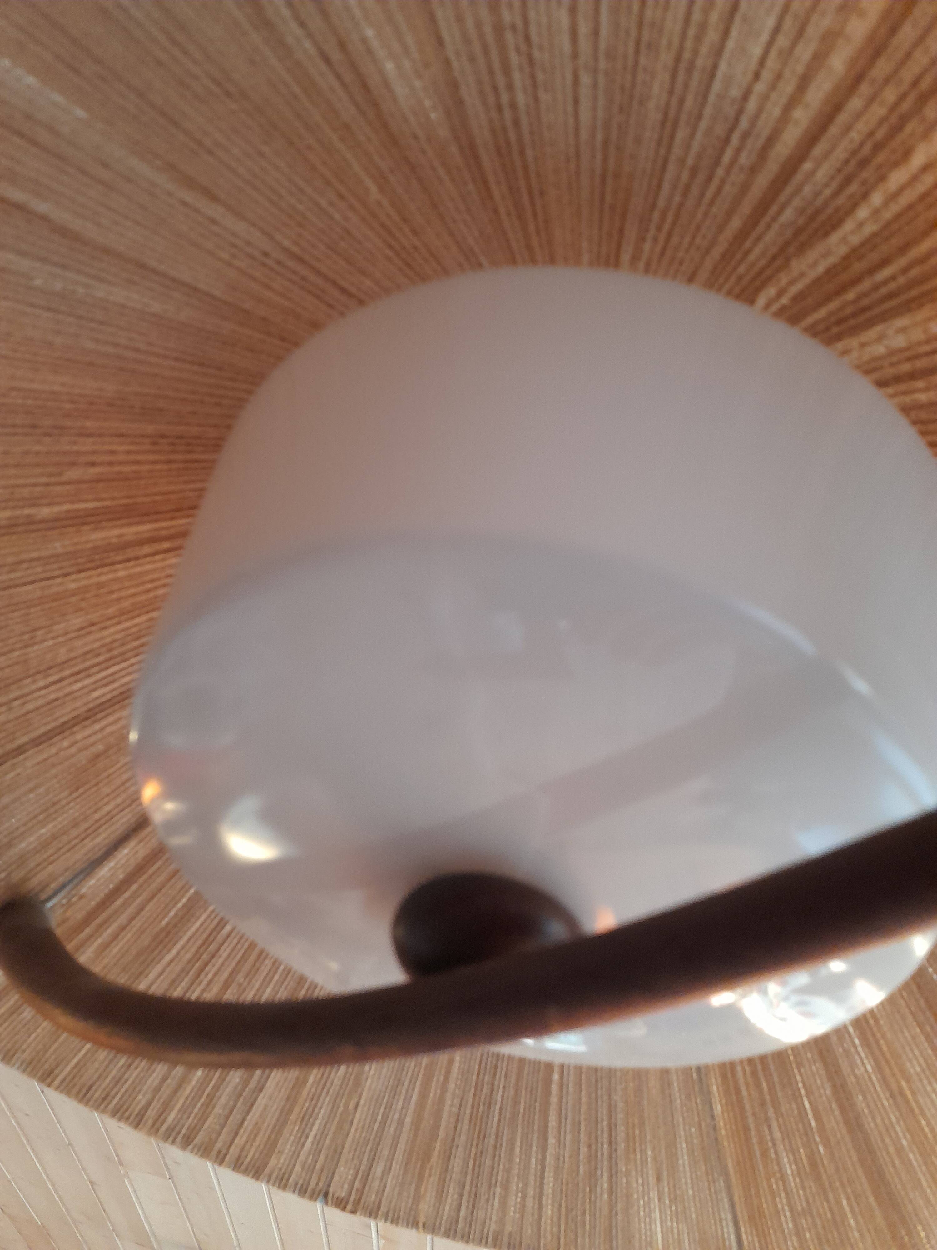 Teak and sisal light/hanging lamp from the 60s/70s