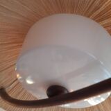 Teak and sisal light/hanging lamp from the 60s/70s