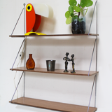 Formica and metal shelf