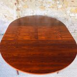 Table de salle à manger en palissandre extensible avec rallonges papillon, 1960’