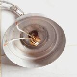 Suspension globe en opaline blanche art déco