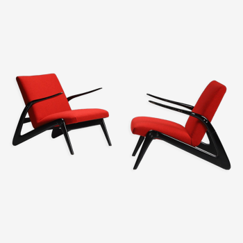 Pair of Alfred Hendrickx S6-L Belform Lounge Chairs