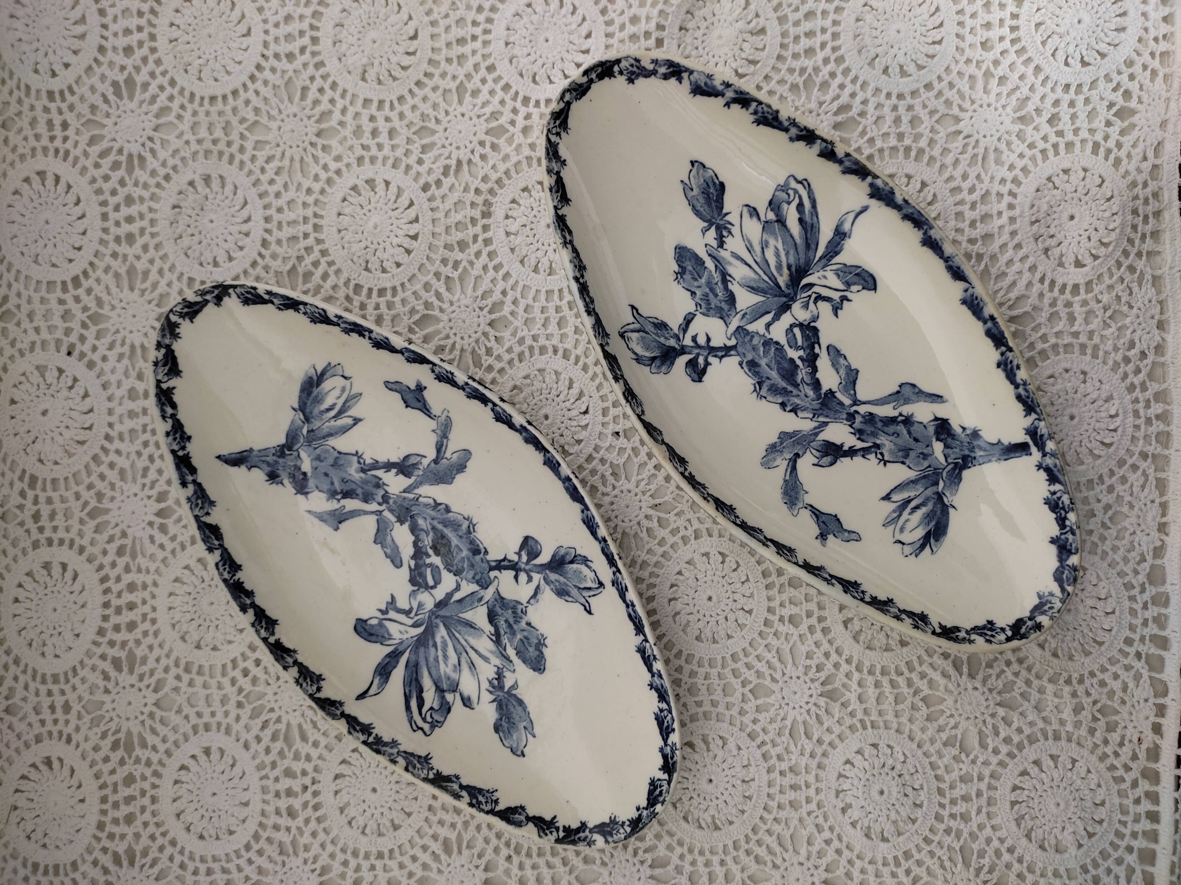 Dish and raviers Gien cactus