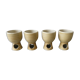 Set of 4 stoneware coffee cups