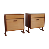 Pair of bedside tables bicolor and formica 1950