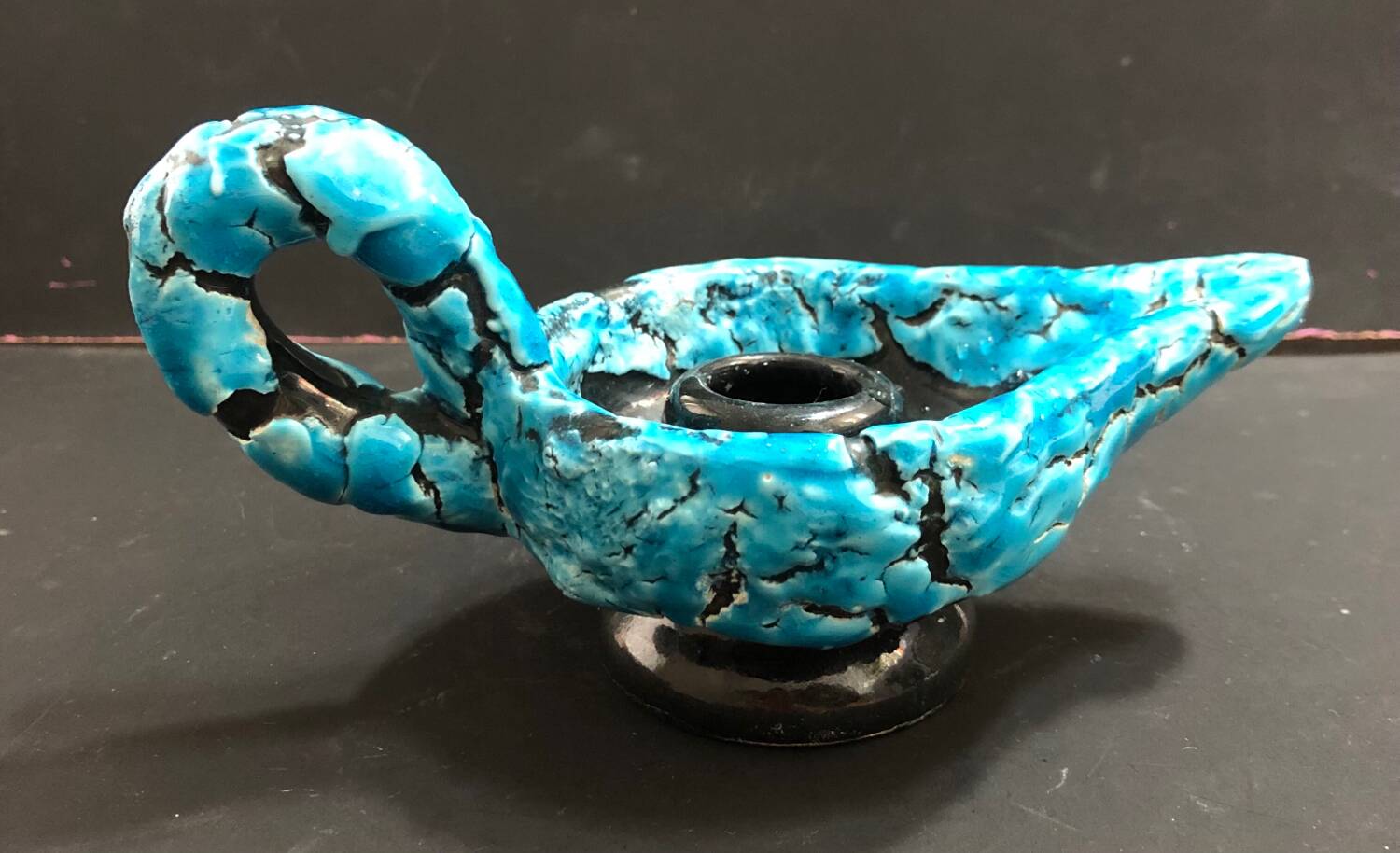 Bougeoir écume de mer fatlava Luc Vallauris