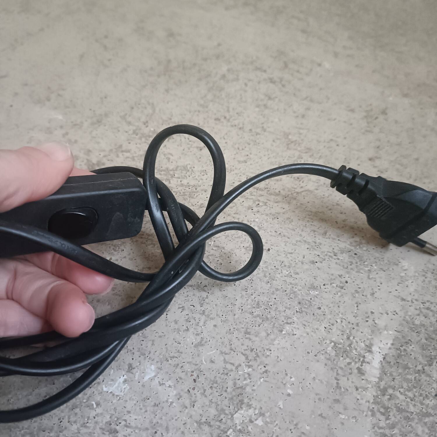 Ceramic and wool lamp, signature