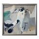 Peinture à l’huile abstraite abstraite vintage suédoise « Flux » du milieu du siècle, encadrée