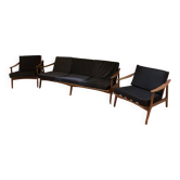 Sofa and 2 Danish armchairs set 60