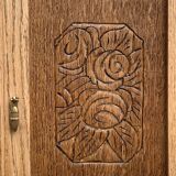 Parisian art deco sideboard in raw oak 1930
