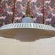Scandinavian suspension design 1950 metal and opaline.