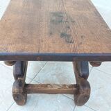 Solid oak coffee table 1950