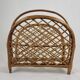 Rattan magazine rack 1960s