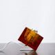 Cubic table lamp "Coca" in Murano glass, Italy, 1970s