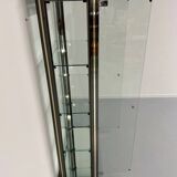 Antique display cabinet shelf in brass metal Italian design from the 70s