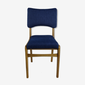 Vintage blue dining chair, 1970s