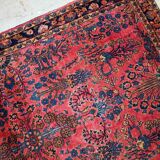 Ancient Persian Sarouk handmade carpet 112cm x 164cm 1920s, 1B748
