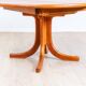 1970s solid teak dining table with Scandinavian design.