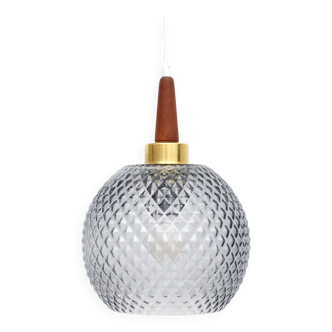 Lampe en cristal Japandi, Danemark 60'