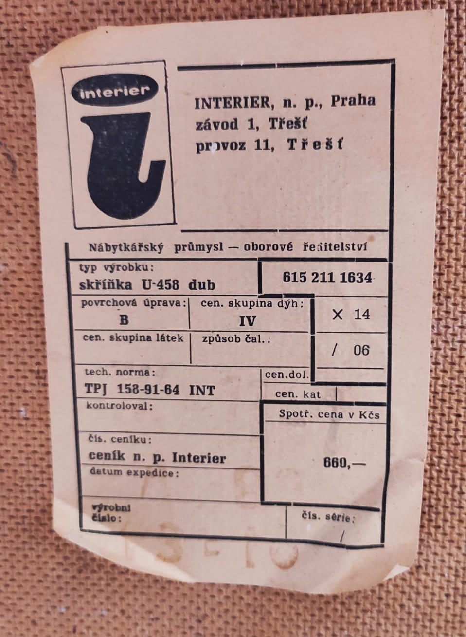 Cabinet by J. Jiroutek for Interier Praha, Czechoslovakia, 1960s