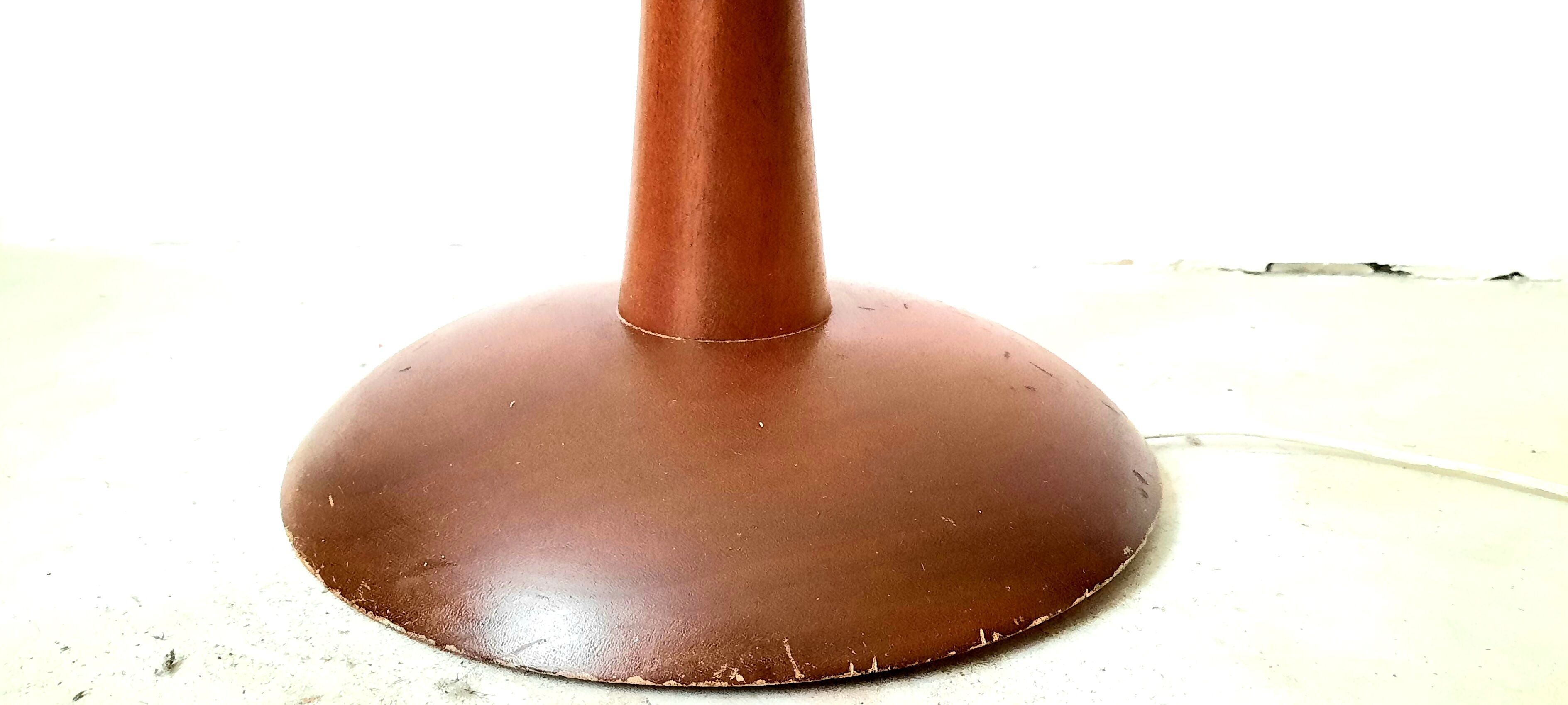 Diabolo Rispal floor lamp in Vintage teak 1950