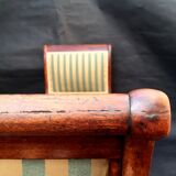 Walnut recamier bench Napoleon III daybed mid-nineteenth century