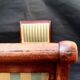 Walnut recamier bench Napoleon III daybed mid-nineteenth century