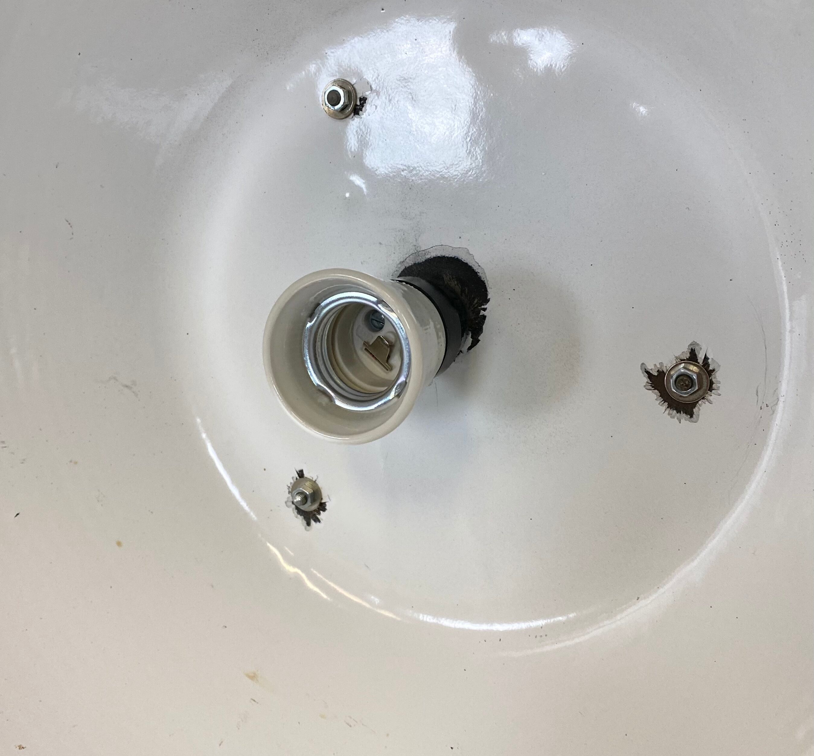 Black industrial factory lamp from Elektrosvit, 1960s