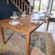 Table de ferme en chêne massif 200x100 avec sa rallonge de 60x100