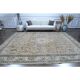 1970s Vintage Persian Handmade Wool Cotton Light Brown Area Rug 276x356