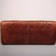 Rare 1970s Italian brutalist leather loveseat – sculptural two-seater