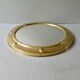 Curved mirror, in a brass porthole, 70s