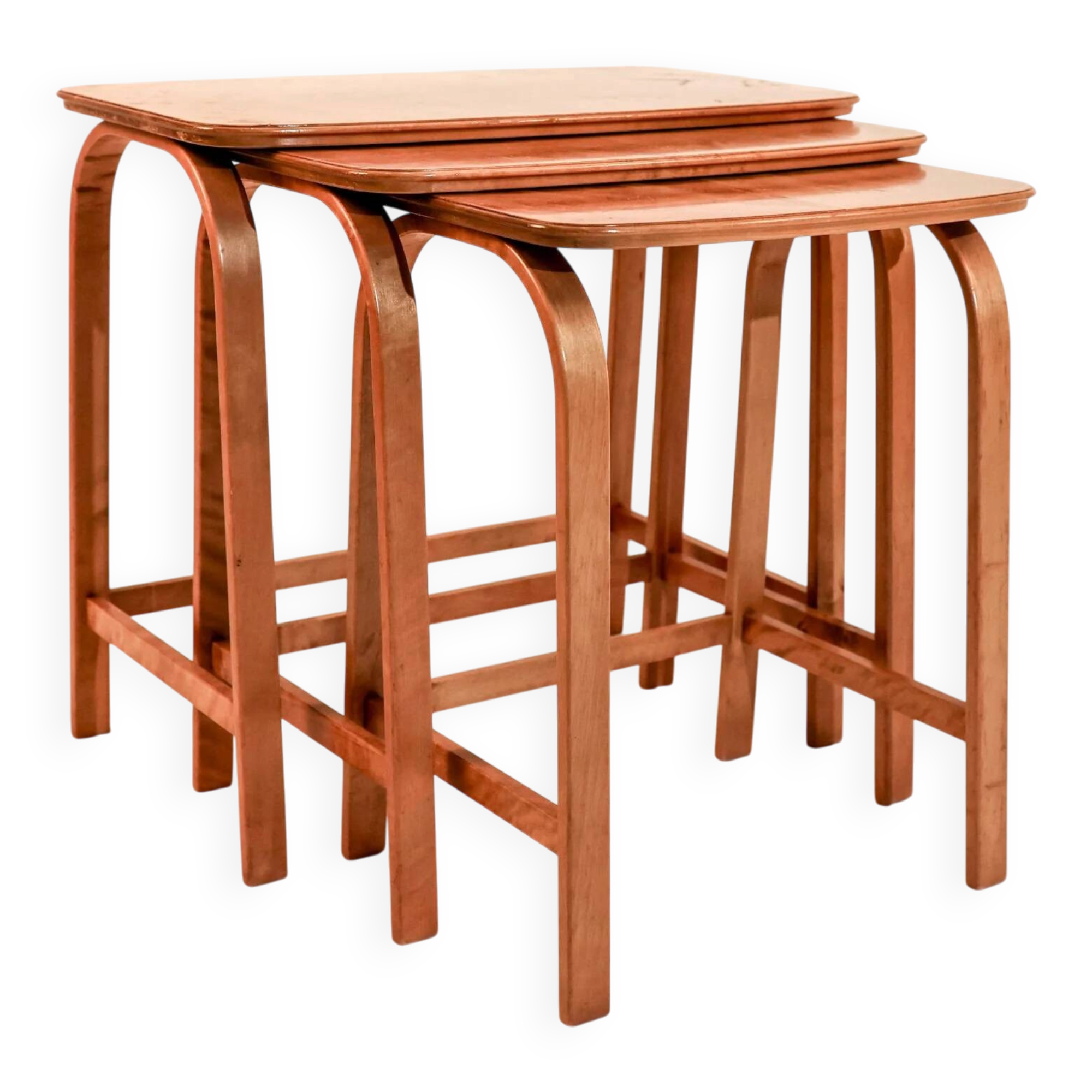 3 tables gigognes Axel Larsson pour Bodafors, années 1930