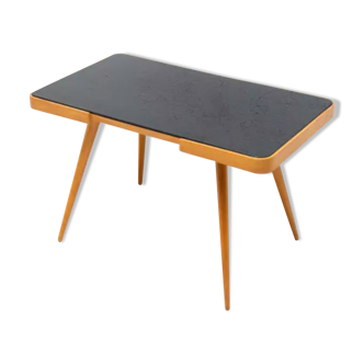 Table basse en verre Opaxite années 60