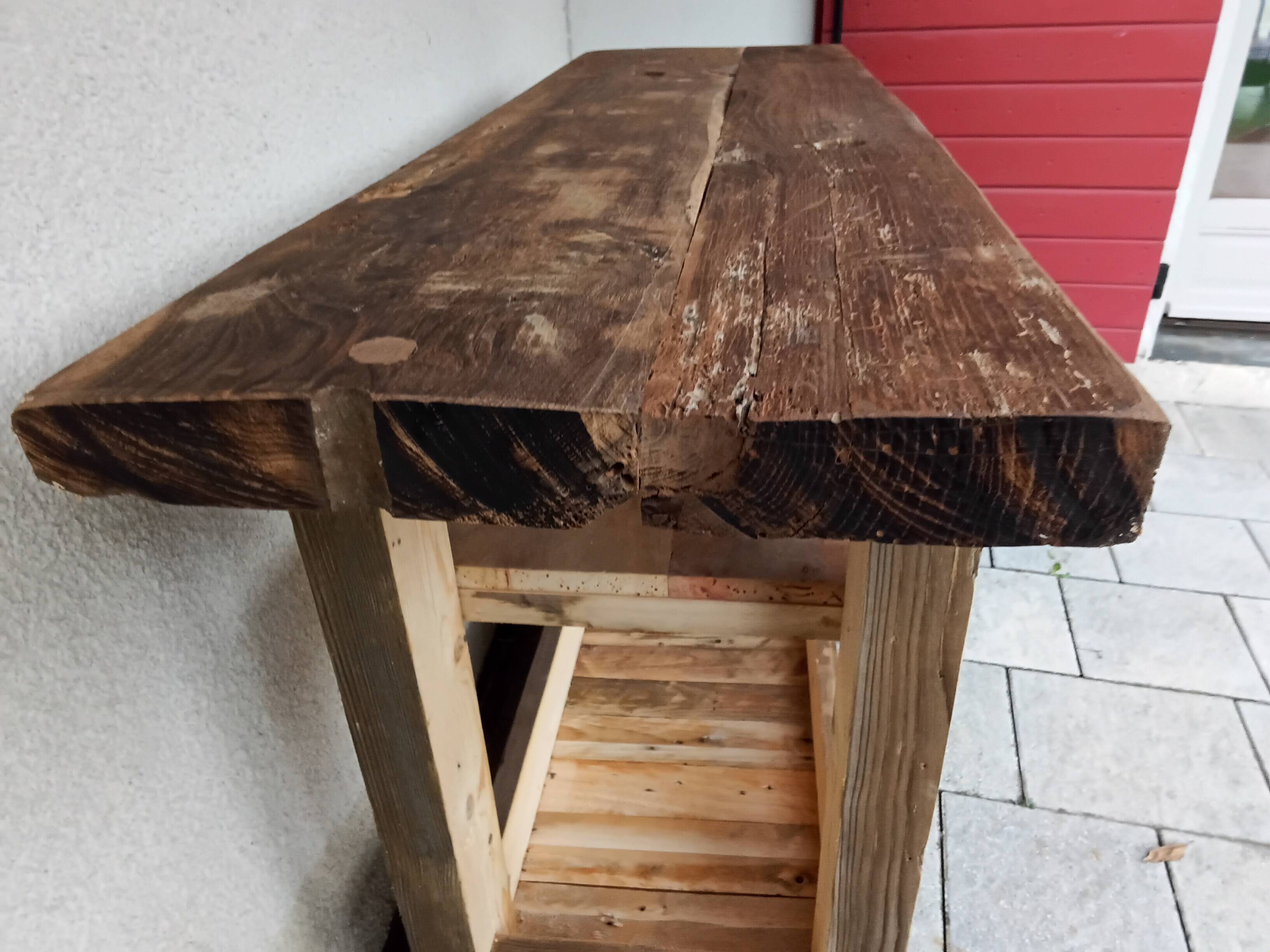 Wooden workbench