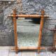 Bamboo imitation wooden mirror 56 x 43