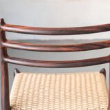 Set of 4 'model 78' dining chairs in rosewood by Niels Otto Moller