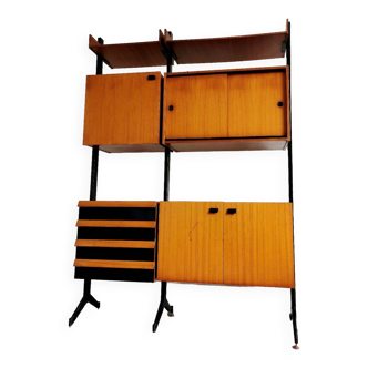 70's Italian modular bookcase