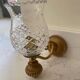Applique en cuivre et verre ciselé