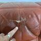 Modular vintage leather sofa Kimba Ligne Roset