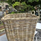 Wicker log basket