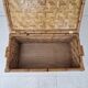 Mid-Century Italian Woven Rattan and Bamboo Blanket Chest or Trunk, 1970's