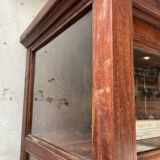 Mahogany sideboard with sliding glass doors