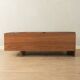 Elegant 1960s walnut veneer coffee table