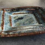 Vide-poche modernist bowl in glazed porcelain stoneware